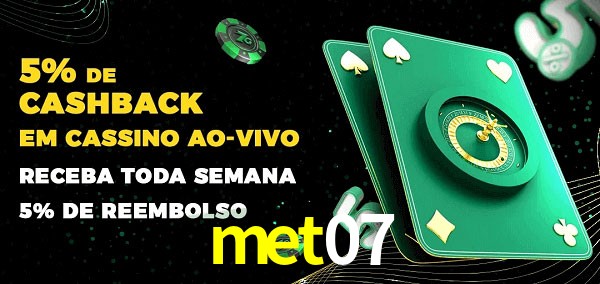 Promoções do cassino ao Vivo met07